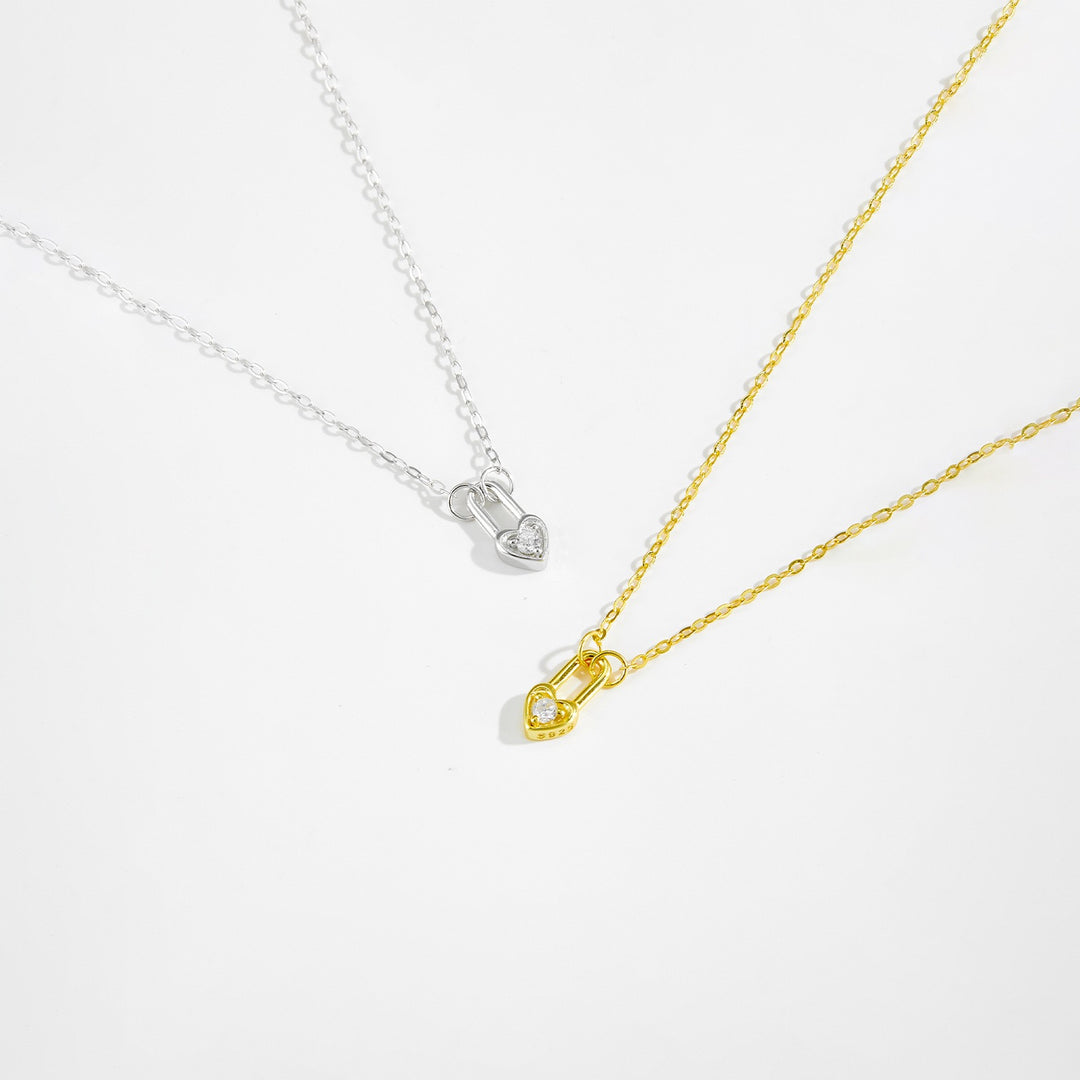 Heartlock Pendant Necklace