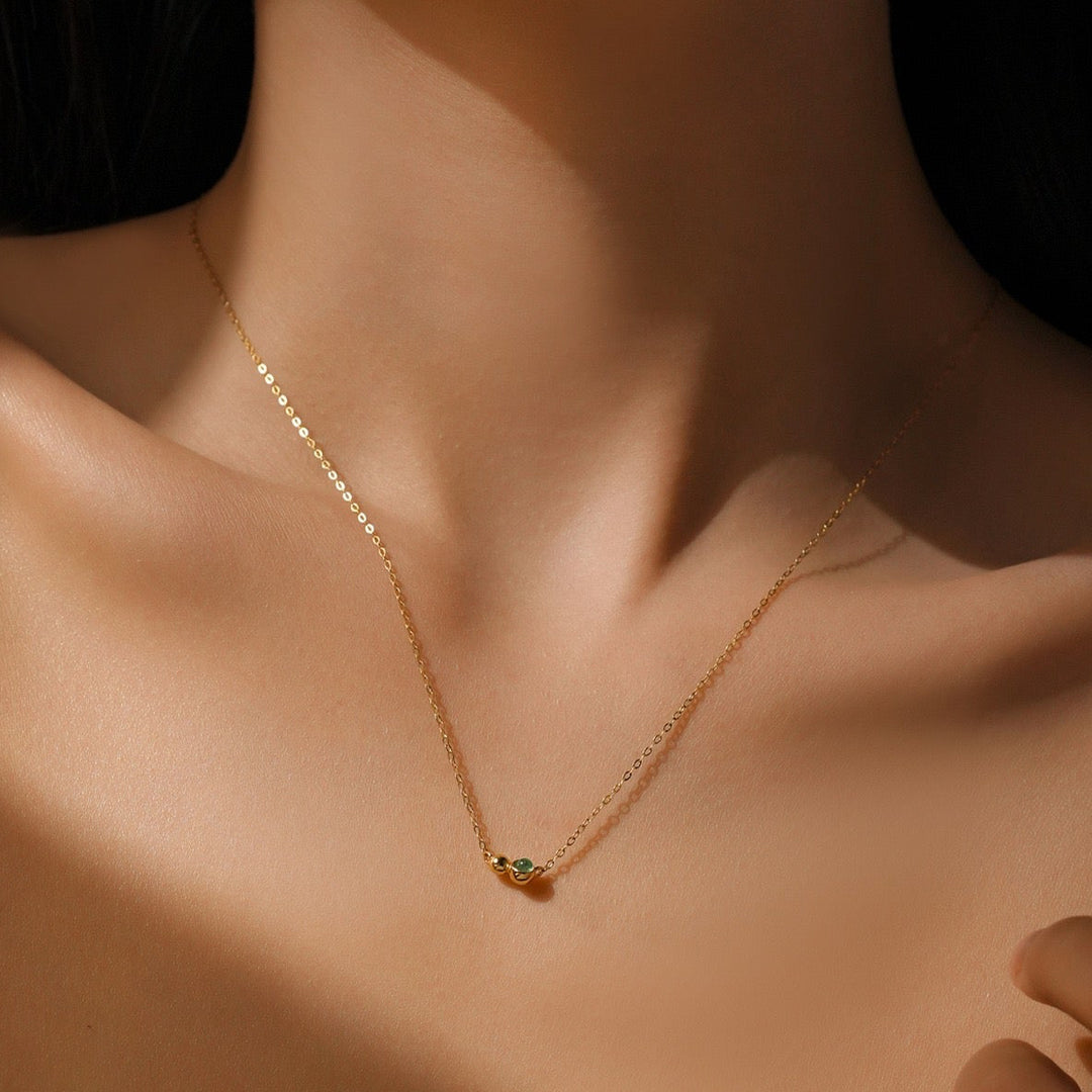 Golden Orbit Trio Necklace