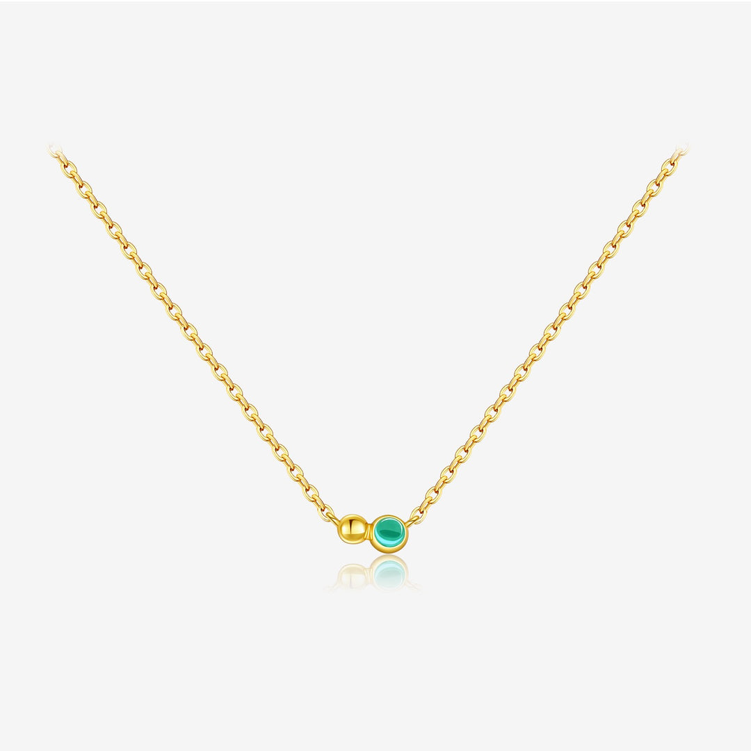 Golden Orbit Trio Necklace