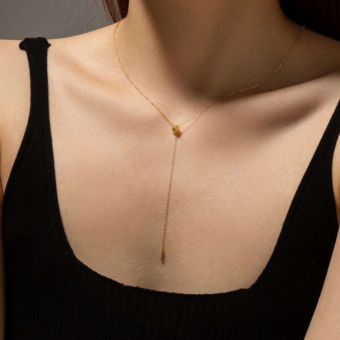 Emerald Drop Lariat