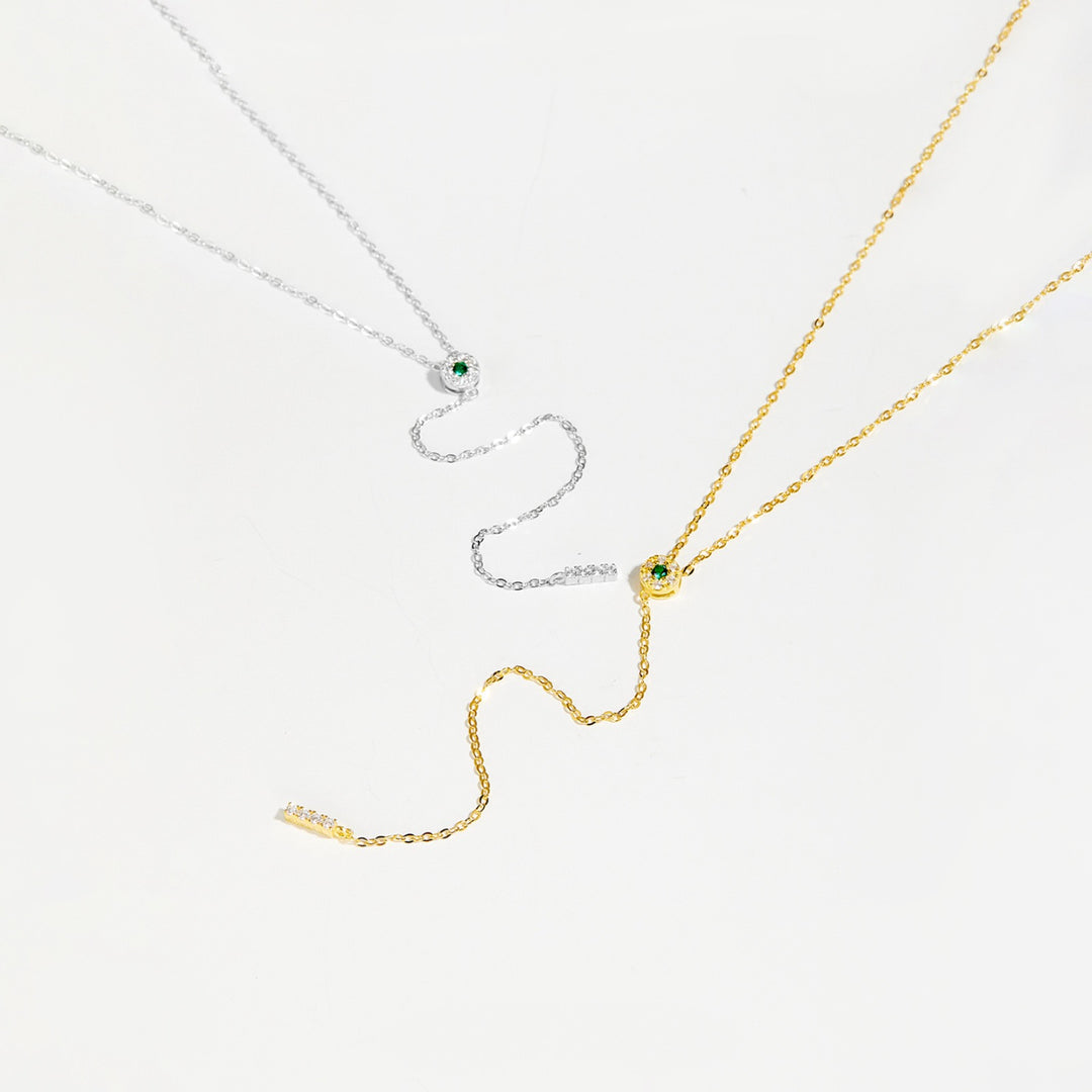 Emerald Drop Lariat